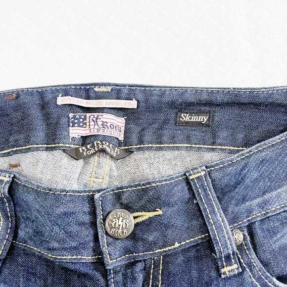Rerock Express Skinny Jeans Dark Wash Denim Jeans SZ27 / 4 - Picture 5 of 7